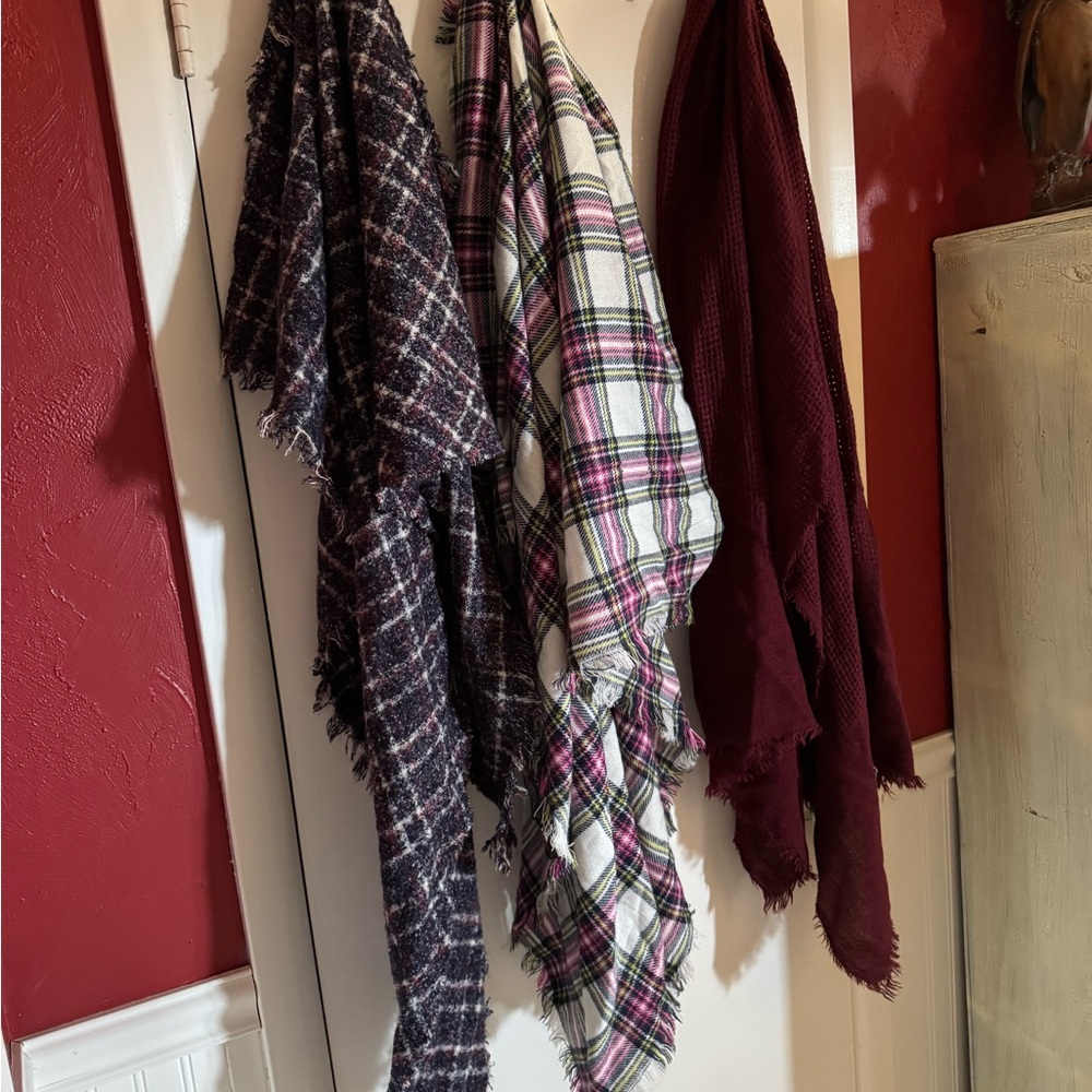 Set of Three Stylish Scarves